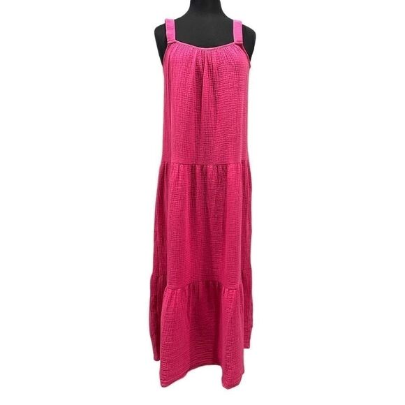 BB Dakota by Steve Madden Dresses & Skirts - 𝅺BB Dakota by Steve Madden Arianna Tiered Maxi Dress Raspberry Sz S